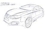 Boceto de la nueva berlina de Seat